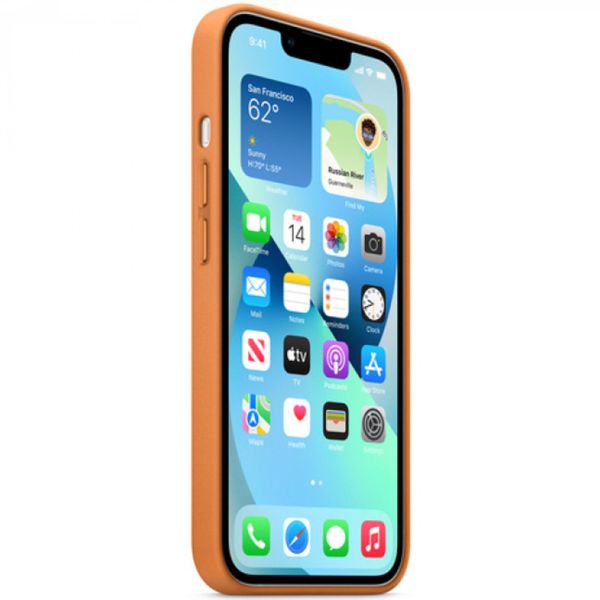 Apple Leder-Case MagSafe Apple iPhone 13 - Golden Brown