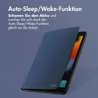 Accezz Classic Klapphülle Apple iPad 9 (2021) 10.2 Zoll / iPad 8 (2020) 10.2 Zoll / iPad 7 (2019) 10.2 Zoll - Dunkelblau