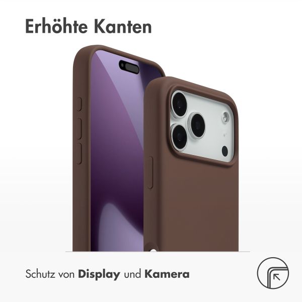 Accezz Liquid Silikoncase mit MagSafe Apple iPhone 17 Pro Max - New Tea Brown
