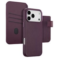 Accezz 2-in-1 Klapphülle aus Leder mit MagSafe Apple iPhone 17 Pro Max - Heath Purple
