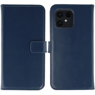 Selencia Echtleder Klapphülle Fairphone 6 / 6+ - Dunkelblau