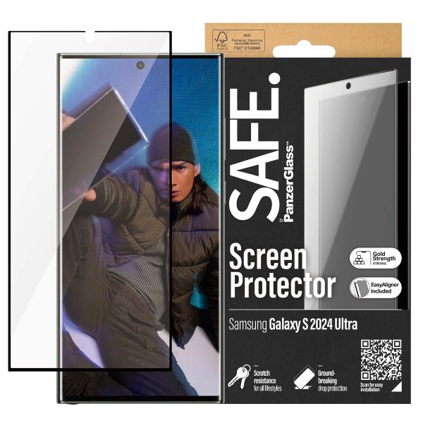 SAFE by PanzerGlass Refresh Ultra Wide Fit Screenprotector inkl. Applikator Samsung Galaxy S24 Ultra