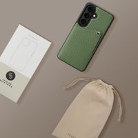 Selencia Riva Back Cover mit Kartenfach Samsung Galaxy S26 - Sage Green