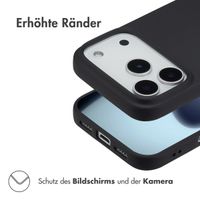 Accezz Color TPU Hülle Apple iPhone 17 Pro - Schwarz