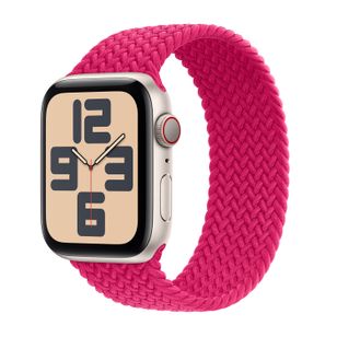 Apple Geflochtenes Solo Loop für  Apple Watch | 38/40/41/42 mm - Größe 6 - Raspberry