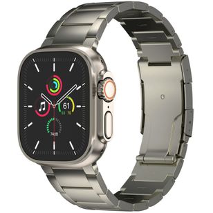 Accezz Mattes Titanstahlarmband für Apple Watch | 44/45/46/49 mm - Titanium