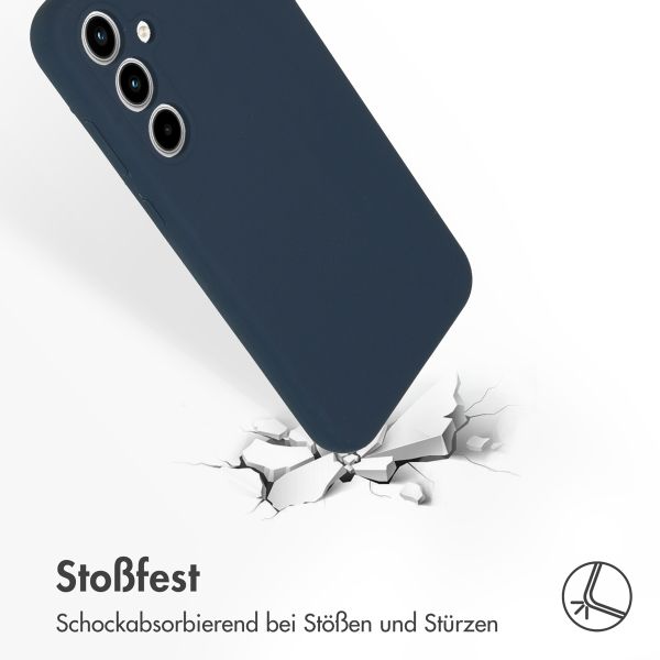 Accezz Liquid Silikoncase Samsung Galaxy A35 - Dunkelblau