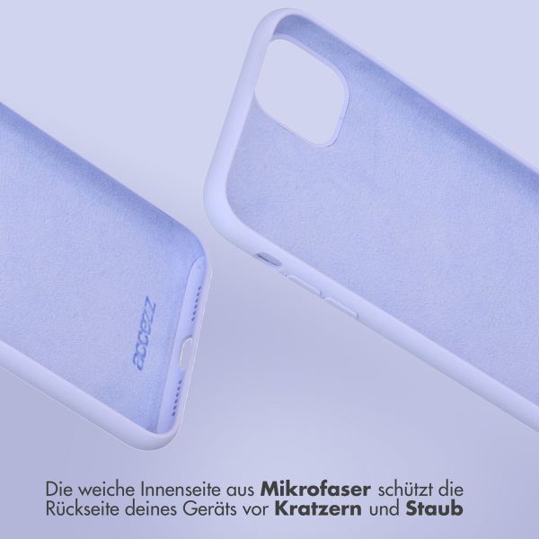 Accezz Liquid Silikoncase Samsung Galaxy S24 Ultra - Violett