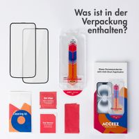 Accezz Gehärtetes Glas Displayschutz mit Applikator - 2-Pack Apple iPhone 17 Pro Max
