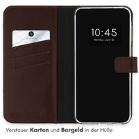 Selencia Echtleder Klapphülle Samsung Galaxy A57 (5G) - Dunkelbraun