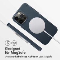 Accezz MagSafe Leather Backcover Apple iPhone 15 Pro Max - Nightfall Blue