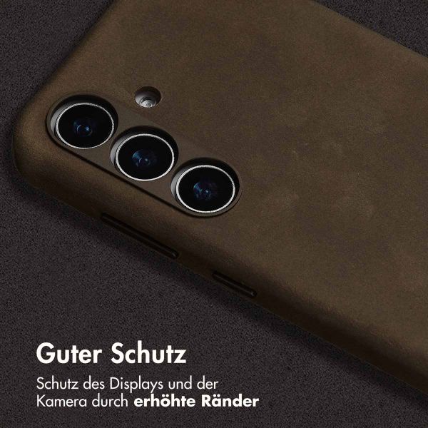 Accezz Vintage Leather Magsafe Backcover Samsung Galaxy S25 / S24 - Rustic Brown