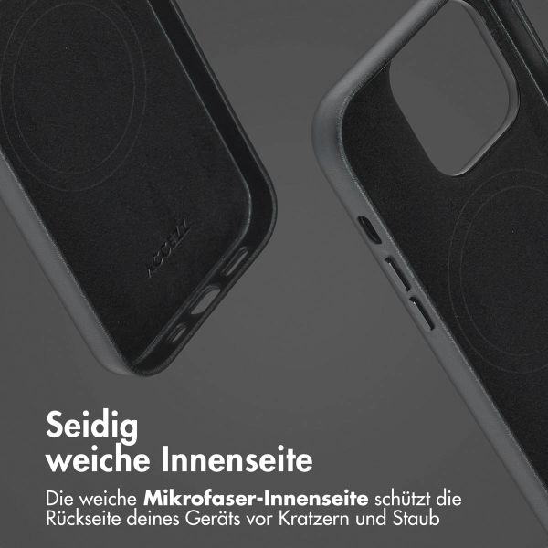 Accezz 2-in-1 Klapphülle aus Leder mit MagSafe Apple iPhone 14 Pro - Onyx Black