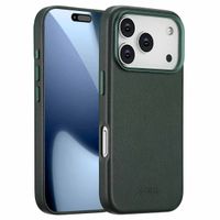 Accezz MagSafe Leather Backcover Apple iPhone 17 Pro - Cedar Green