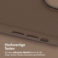 Accezz MagSafe Leather Backcover Apple iPhone 15 - Kaffeebraun