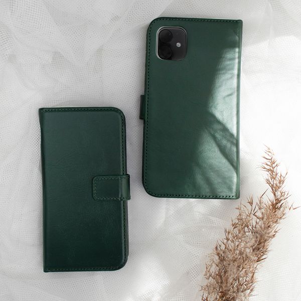 Selencia Echtleder Klapphülle Samsung Galaxy A51 - Grün