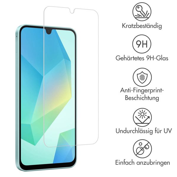 Accezz Displayschutz 2er-pack aus gehärtetem Glas Samsung Galaxy A18 / A17 / A16 / A26