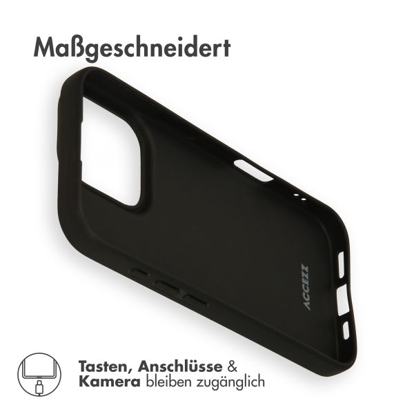Accezz Color TPU Hülle Apple iPhone 16 Pro - Schwarz