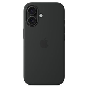 Apple Silikon-Case MagSafe Apple iPhone 16 - Schwarz