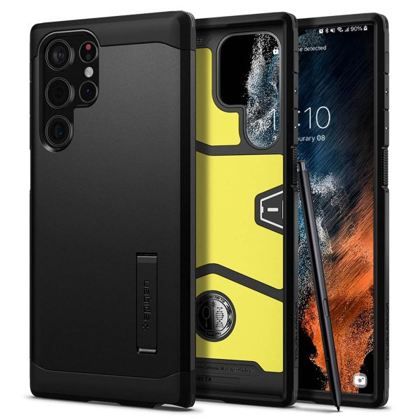 Spigen Tough Armor™ Case für das Samsung Galaxy S22 Ultra - Schwarz