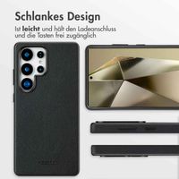 Accezz MagSafe Leather Backcover Samsung Galaxy S25 Ultra - Onyx Black