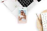 Gestalte deine eigene Compact Gel Klapphülle Huawei P30 Lite - Weiß