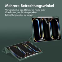 Accezz Smarte Klapphülle aus Silikon Apple iPad Pro 11 (2025) M5 / (2024) M4 - Dunkelgrün