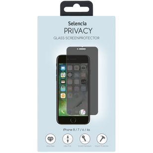 Selencia Screen Protector Privacy Glas Apple iPhone SE (2022 / 2020) / 8 / 7 / 6(s)