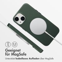 Accezz MagSafe Leather Backcover Apple iPhone 14 - Cedar Green