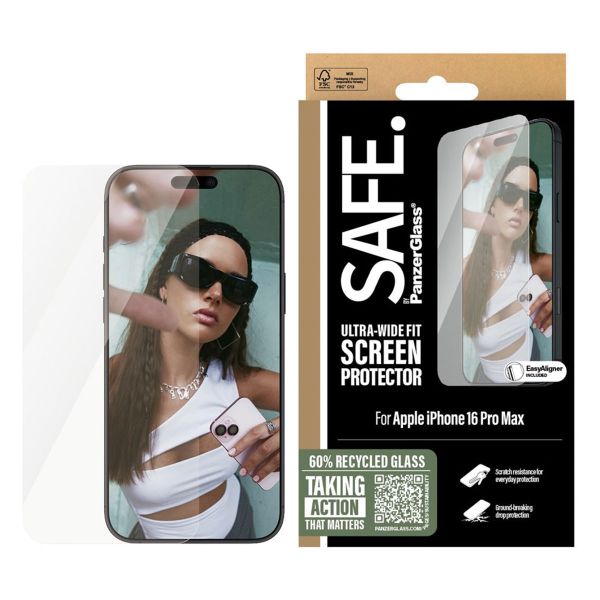 SAFE by PanzerGlass Ultra-Wide Fit Displayschutz Apple iPhone 16 Pro Max