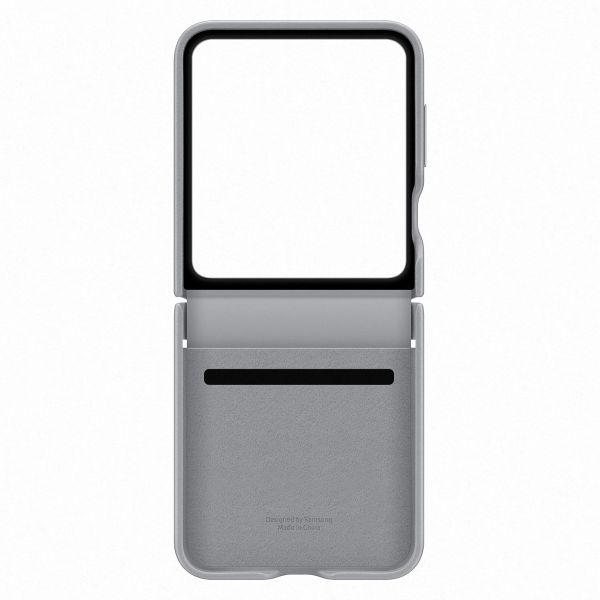Samsung Original KindSuit Vegan Leather Case Samsung Galaxy Z Flip 6 / Flip 7 FE - Gray