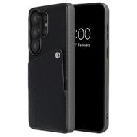 Selencia Riva Back Cover mit Kartenfach Samsung Galaxy S26 Ultra - Schwarz