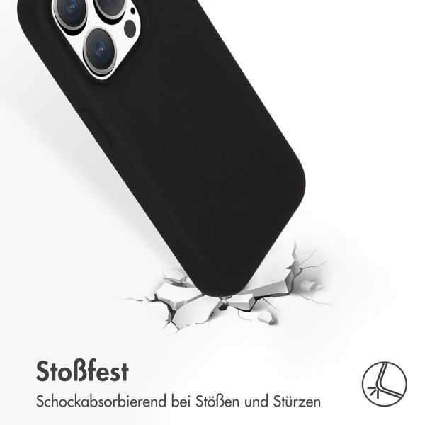 Accezz Liquid Silikoncase mit MagSafe Apple iPhone 15 Pro - Schwarz