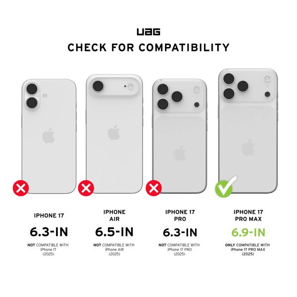 UAG Displayschutz aus gehärtetem Glas Shield Plus Apple iPhone 17 Pro Max