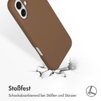 Accezz Liquid Silikoncase mit MagSafe Apple iPhone 16 Plus - Hellbraun