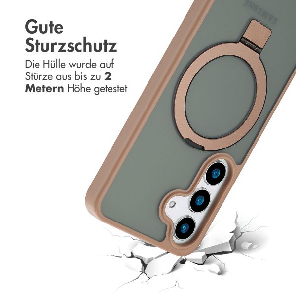 Accezz Ring Stand Backcover mit MagSafe Samsung Galaxy S25 - Braun