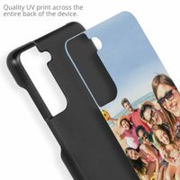Gestalte deine eigene Hardcase Hülle Samsung Galaxy S21 FE - Schwarz
