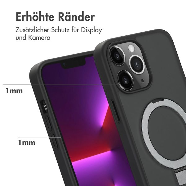 Accezz Ring Stand Backcover mit MagSafe Apple iPhone 13 Pro Max - Schwarz