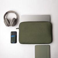 Accezz Laptop Hülle 13-14 Zoll - Laptop Sleeve - Dunkelgrün