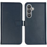 Selencia Echtleder Klapphülle Samsung Galaxy S24 Plus - Dunkelblau