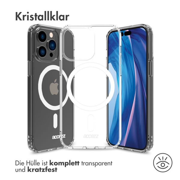 Accezz Clear Backcover mit MagSafe Apple iPhone 14 Pro - Transparent