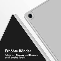 Accezz Smarte Klapphülle aus Silikon Samsung Galaxy Tab A9 Plus - Grau