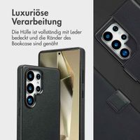 Accezz 2-in-1 Klapphülle aus Leder mit MagSafe Samsung Galaxy S25 Ultra - Onyx Black
