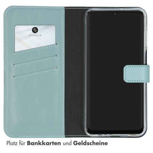 Selencia Echtleder Klapphülle Samsung Galaxy A15 (5G/4G) - Air Blue