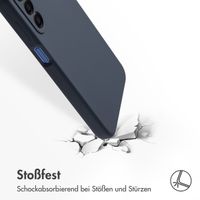 Accezz Liquid Silikoncase Samsung Galaxy A18 / A17 - Dunkelblau
