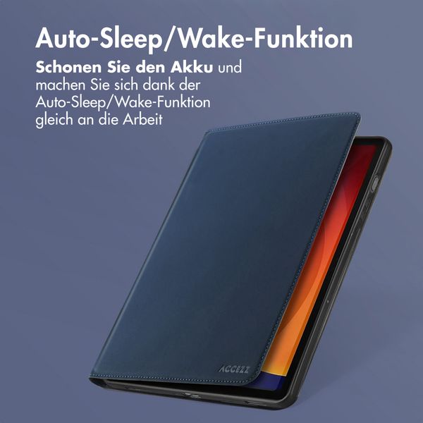 Accezz Classic Klapphülle Samsung Galaxy Tab S9 11.0 Zoll / S10 Lite / S10 FE / S9 FE 10.9 Zoll - Dunkelblau