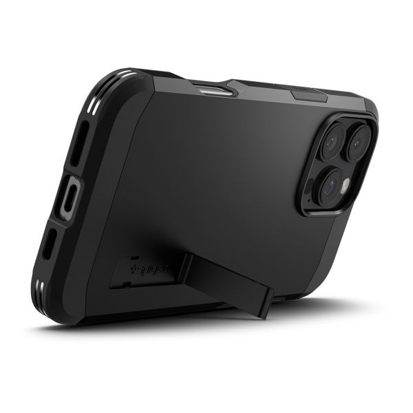 Spigen Tough Armor Backcover MagSafe Apple iPhone 16 Pro - Schwarz