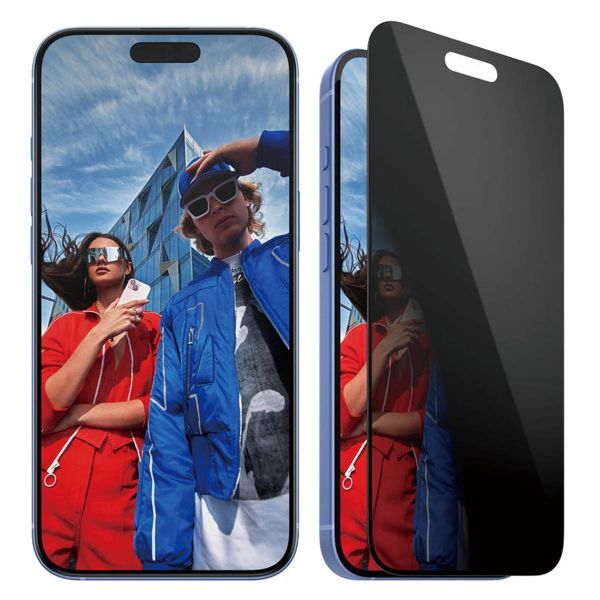 PanzerGlass Ultra Wide Fit Antibakterieller Screen Protector mit Sichtschutz inkl. Applikator Apple iPhone 16 Plus