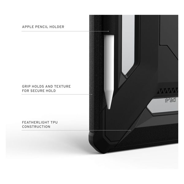 UAG Scout Plus Back Cover mit Ständer Apple iPad 11 (2025) 11 Zoll A16 / iPad 10 (2022) 10.9 Zoll - Black