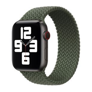 Apple Geflochtenes Solo Loop für  Apple Watch | 38/40/41/42 mm - Größe 9 - Inverness Green